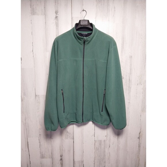 Lands' End Mens Fleece Green Jacket Size XL - Picture 1 of 6
